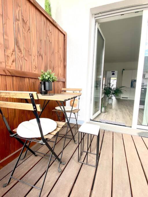 Modernes Trierer Cityloft Mit Grossem Balkon Exterior foto